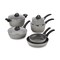 BALLARINI Parma by HENCKELS 10-Piece Forged Aluminum Nonstick Cookware Set, Pots and Pans Set, Granite, Made in Italy